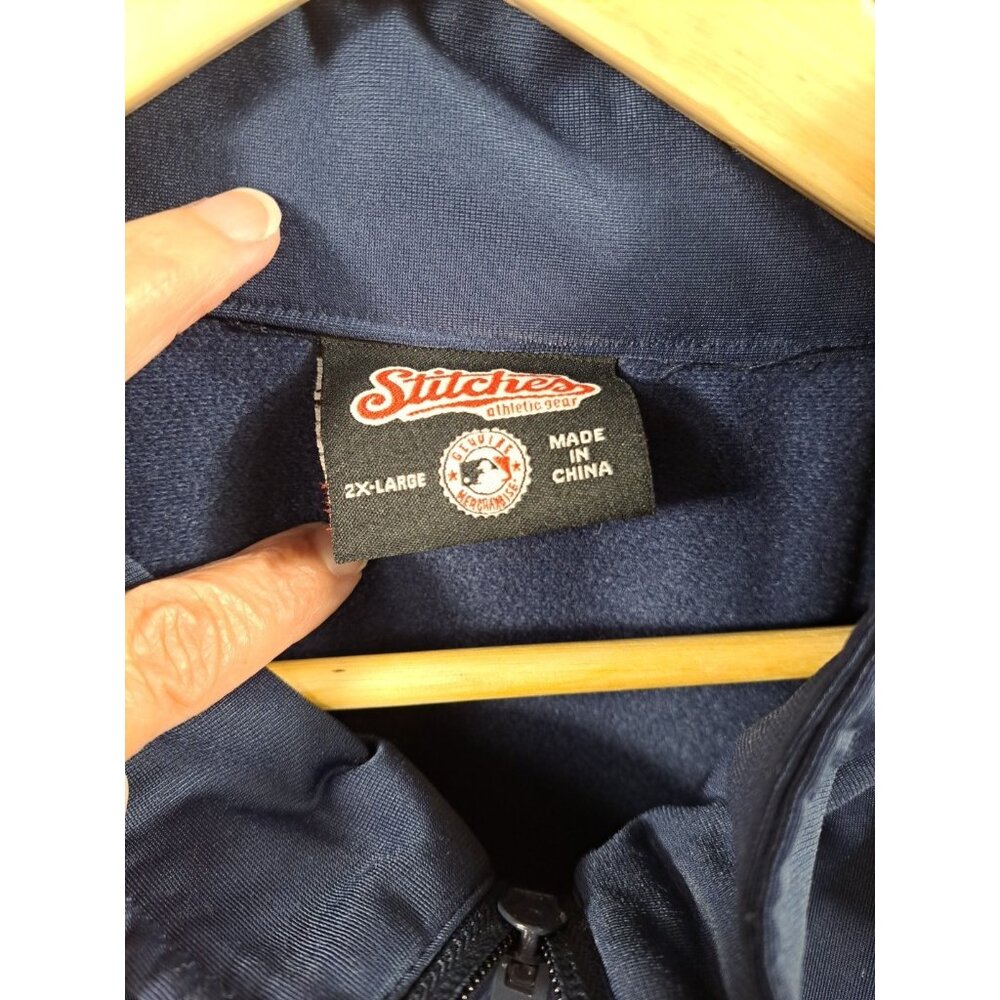 Stitches MLB Texas Rangers Jacket Mens 2XL Gen Merch Full Zip Applique 96127 - Picture 2 of 11